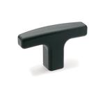 Technopolymer Plastic T-Handles, Tapped or Blind Bore Type