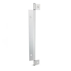 GN 2295 Aluminum Triple Winged Hinges, for Profile Systems / Panel Elements Type: I - Interior hinge wings<br />Identification: C - With countersunk holes<br />Bildzuordnung: 485