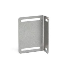 GN 4490.1 Plaques de montage en inox, pour les loqueteaux à billes GN 4490 Type: L - En forme de L<br />N° d'identification: 2 - Long