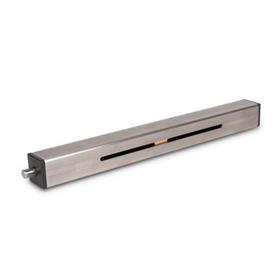 GN 291.1 Steel / Stainless Steel Square Linear Actuators, with Left or Right Hand Thread Material: NI - Stainless steel