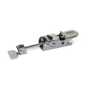 GN 761.1 Steel / Stainless Steel Toggle Latches, with Safety Mechanism Type: T - T-head latch bolt, with catch<br />Material: NI - Stainless steel