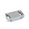 GN 4470 Zinc Die-Cast Magnetic Catches, with Rubberized Magnetic Surface Type: C2 - Magnetic surface side, with slotted hole
Identification: F - With strike plate, with countersunk hole
Finish: SR - Silver, RAL 9006, textured finish