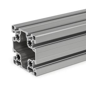 GN 10b Aluminum Profiles, b-Modular System, with Open Slots on All Sides, Profile Type Light Profile size: B-909010L<br />Finish: N - Anodized finish, natural color