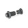 GN 313 Steel Spring Bolts, Plunger Pin Retracted in Normal Position Material: ST - Steel
Type: AK - With knob, with lock nut
Identification no.: 1 - Pin without internal thread
