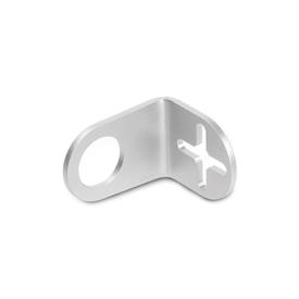 GN 479 Stainless Steel Sensor Brackets, L-Shaped, for Attachment Mounting Clamps GN 478 / GN 484 