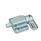 GN 722.3 Steel Square Cam Action Spring Latches, Lock-Out, with Mounting Flange, Parallel to the Latch Pin Type: L - Left indexing cam
Finish: ZB - Zinc plated, blue passivated finish