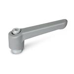 Plastic Adjustable Levers, Tapped Type, with Zinc Plated Steel Components
