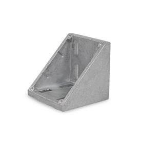 GN 30b Aluminum Angle Brackets, for Aluminum Profiles (b-Modular System) Type: A - Without accessory<br />Finish: AB - Plain finish<br />Size: 60x60/80x80/90x90