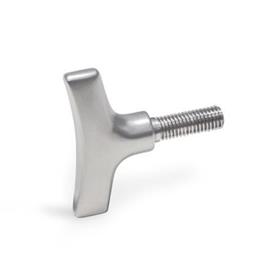 GN 8350 Stainless Steel AISI 316 Wing Screws Finish: MT - Matte shot-blasted finish