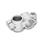 GN 132 Aluminium, noix de serrage orthogonales Finition: BL - Finition blanc, Finition grenaillée mate