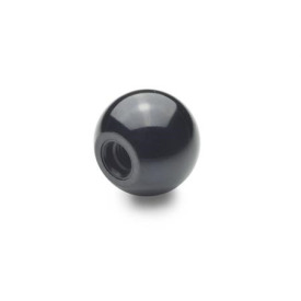 DIN 319 Boules en plastique, à trou taraudé ou insert taraudé Matériau: KU - Plastique<br />Type: C - Avec trou taraudé (aucun insert)