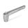 GN 300.1 Manettes indexables en zinc moulé sous pression, type taraudé, avec composants en inox Couleur: RH - Sans revêtement