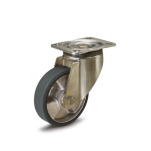 Steel Medium Duty Casters, Polyurethane Wheel Tread, Aluminum Wheel Core, Medium Version