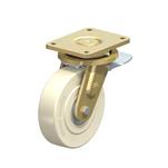 Steel Heavy Duty Cast Iron Nylon Wheel Swivel Casters, with Plate Mounting, Welded Construction Series