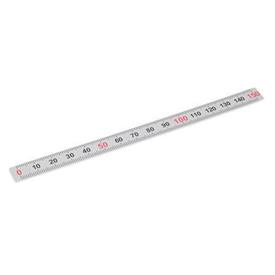 GN 711 Metric Size, Plastic or Stainless Steel Rulers, with Self-Adhesive Backing Material: KUS - Plastic<br />Type: W - Figures horizontally arranged (Figure sequences L, M, R)<br />Figure sequences: L