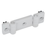 Technopolymer Plastic Double Hinges, for Profile Systems