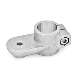 GN 274 Aluminum, Swivel Clamp Connectors Type: OZ - Without centering step (smooth)<br />Finish: BL - Plain, Matte shot-blasted finish