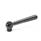 GN 99.2 Steel Adjustable Clamping Levers, Tapped Type, Push to Disengage Type: M - Straight lever