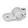 GN 278 Aluminium, noix de serrage orientables, à alésage rond Type: IV - Avec dentelures femelle
Finition: BL - Finition blanc, Finition grenaillée mate