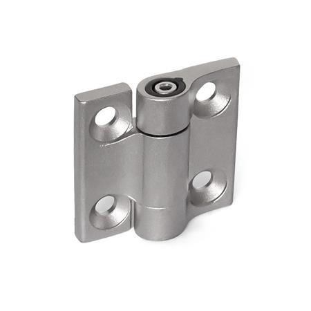 GN 437 Stainless Steel Hinges, with Friction Adjustment 