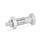 GN 613 Stainless Steel Indexing Plungers, Non Lock-Out, with Fully Threaded Body Material: NI - Stainless steel
Type: AKN - With knob, with lock nut