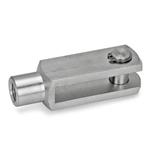 Inch Size, Stainless Steel Clevis Fork Joints, with Circlip