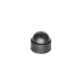 EN 934.1 Plastic Domed Cover Caps, for Hex Nuts and Hex Head Bolts 