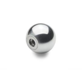 DIN 319 Steel or Aluminum Ball Knobs, with Tapped Hole or Blind Bore Material: ST - Steel<br />Type: C - With thread