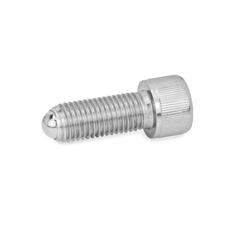 Stainless Steel M8 x 20 mm Thread Length Safety Twist Feature J.W Winco 8N20P48/VN GN606-NI Socket Head Cap Screw with Flat Ball
