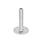 GN 41 Inch Thread, Stainless Steel AISI 304 Leveling Feet, Tapped Socket or Threaded Stud Type Type (Base): B0 - Without rubber pad / cap, with 2 mounting holes
Version (Stud / Socket): U - Without nut, internal hex at the top, wrench flat at the bottom