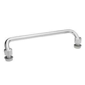 GN 425.2 Steel Folding Handles, with Threaded Stems 