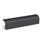 GN 730 Extruded Aluminum Ledge Handles, with Tapped Holes Finish: SW - Black, RAL 9005, textured finish