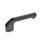 GN 559 Aluminum Cabinet / Door Handles, with Tapped or Counterbored Through Holes  Type: C - Open-end type, mounting from the operator's side
Finish: SW - Black, RAL 9005, textured finish