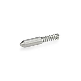 GN 610 Steel / Stainless Steel Spring Loaded Shells Type: K - Pointed nose, steel