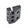 EN 154 Plastic Hinges Type: C - 2x tapped inserts / 2x bores for socket cap screws