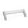 GN 333 Aluminum Tubular Handles, with Zinc Die-Cast Angled Handle Legs Type: A - Mounting from the back (tapped blind hole)
Finish: ES - Anodized finish, natural color