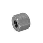 Steel / Stainless Steel Trapezoidal Lead Nuts, Single-Start, with Hex