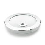 Plain Aluminum Solid Disk Handwheels, Polished Rim, with or without Revolving Handle