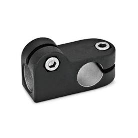 GN 191 Aluminum, T-Angle Connector Clamps Finish: SW - Black, RAL 9005, textured finish