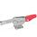 GN 820.3 Stainless Steel Horizontal Acting Toggle Clamps, with Safety Hook, with Horizontal Mounting Base Material: NI - Stainless steel
Type: OL - Solid bar version, with weldable clasp