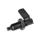 GN 721.1 Steel Cam Action Indexing Plungers, Lock-Out, with 180° Limit Stop Type: RBK - Right hand limit stop, with plastic sleeve, with lock nut