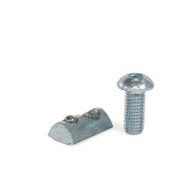 GN 965 Steel T-Nut Assemblies for 30 / 40 mm Profile Systems Type: C - Socket button head screw ISO 7380