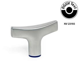 GN 5064 Stainless Steel T-Handles, with Tapped Hole, Hygienic Design Finish: MT - Matte finish (Ra < 0.8 µm)<br />Sealing ring material: H - H-NBR