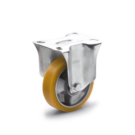 Medium Duty Casters EN 22885: Polyurethane Wheel Tread, Aluminum Wheel Core, Light Version