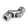 DIN 808 Steel Universal Joints with Needle Bearing, Single or Double Jointed Bore code: K - With keyway
Type: DW - Double jointed, needle bearing