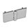 GN 237 Zinc Die-Cast Hinges with Extended Hinge Wing Material: ZD - Zinc die-cast
Type: C - 2x2 threaded studs
Finish: SR - Silver, RAL 9006, textured finish
Scharnierflügel: l3 = l4