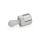 GN 715 Posicionadores con empujador lateral de aluminio, tipo de montaje a presión Tipo: KA - Perno de presión de plástico, sin sello