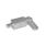 GN 722.1 Stainless Steel Cam Action Indexing Plungers, Lock-Out, Weldable Type: AU - Square, latch with screw, unassembled