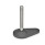 EN 445.5 Stainless Steel Leveling Feet, Plastic Base Plate Type: A - Without nut, without rubber pad