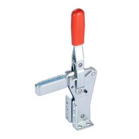 GN 812.1 Steel Vertical Acting Toggle Clamps, with Dual Flanged Mounting Base Type: AVF - U-bar version, with two flanged washers